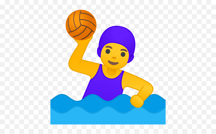 Woman Playing Water Polo Emoji - Water Polo Clipart,Slide Emoji