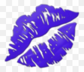 Freetoedit Darkpurple Lipstick Emoji Purple Kiss - Kiss Lips Emoji Transparent,Lipstick Emoji