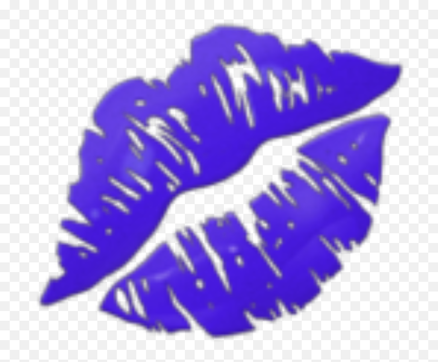 Freetoedit Darkpurple Lipstick Emoji Purple Kiss - Kiss Lips Emoji Transparent,Lipstick Emoji
