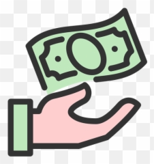 Transparent Png Svg Vector File - Mano Con Billetes Png Emoji,Dollar Bill Emoji