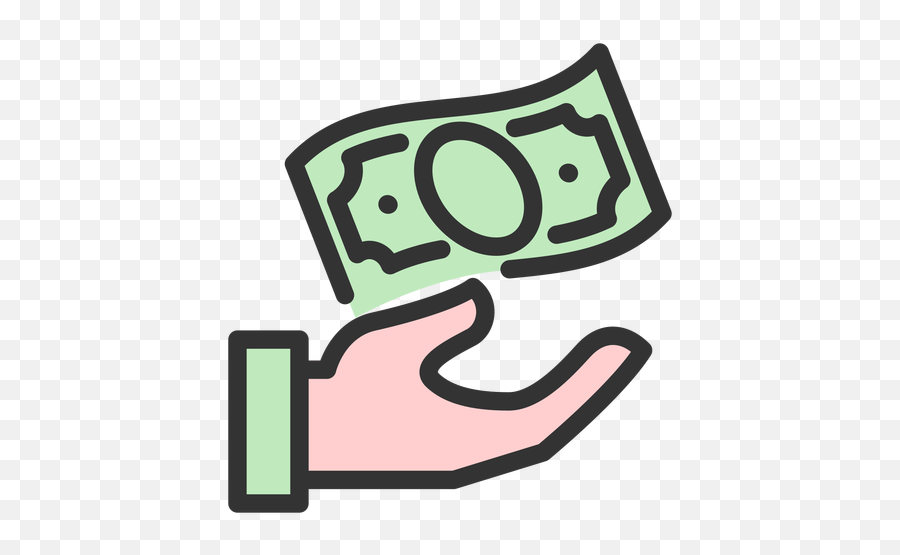 Transparent Png Svg Vector File - Mano Con Billetes Png Emoji,Dollar Bill Emoji