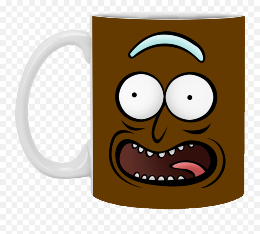 Download Hd Rickz Pickles Funny Face Emoji Rick Mug Cup Gift - Portable Network Graphics,Pickle Emoji