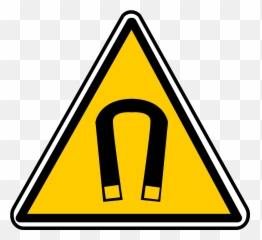 Magnetic Warning Caution Signs Magnet - Electricity Clipart Emoji,Sunshine Emoticon