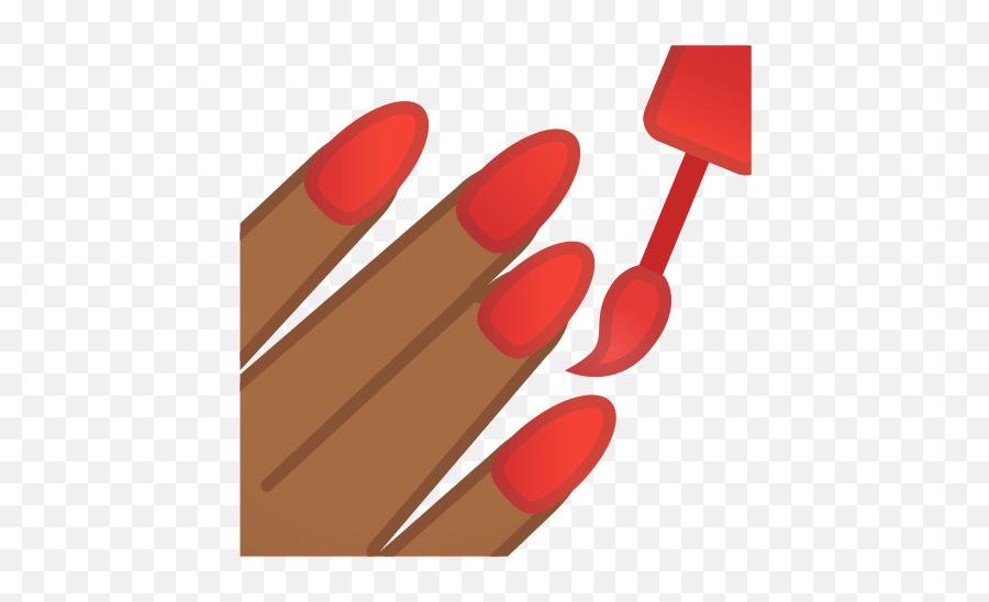 Nail Polish Emoji With Medium - Manicure Emoji,Black Nails Emoji
