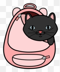 Cat In A Bag - The Cartoon Emoji
