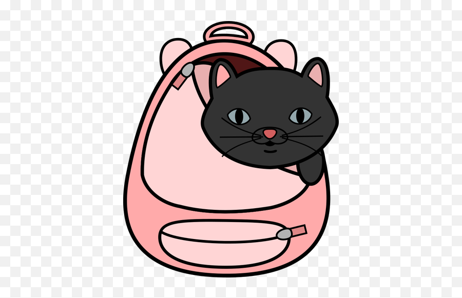 Cat In A Bag - Cat In The Bag Cartoon Emoji,Kitty Emoji