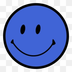 Blue Smiley Face Thank You Page 2 - Transparent Background Emoji Happy Face Clipart,Thank You Emoticon