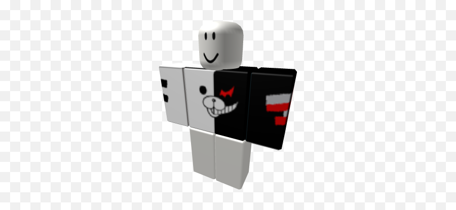 Danganronpa Long Sleeves Red Black Tape - Roblox Black And White Shirt Emoji,Man Glasses Lightning Bolt Emoji