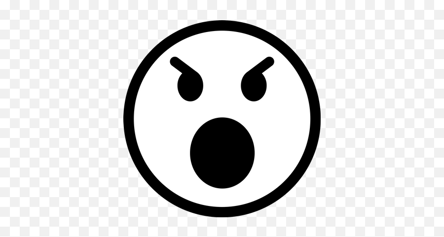 Angry Smiley Face Graphic - Circle Emoji,Toilet Paper Emoji