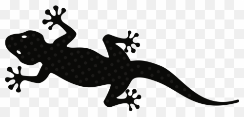 Gecko Lizard Clip Art - Black And White Gecko Lizard Clipart Emoji,Gecko Emoji
