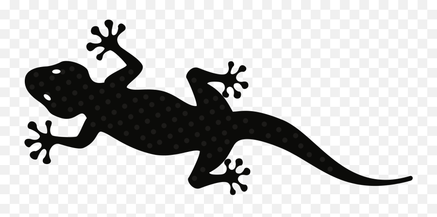 Gecko Lizard Clip Art - Black And White Gecko Lizard Clipart Emoji,Gecko Emoji