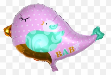 24 Inch Birdie Mylar Balloon Pink For - Cartoon Emoji