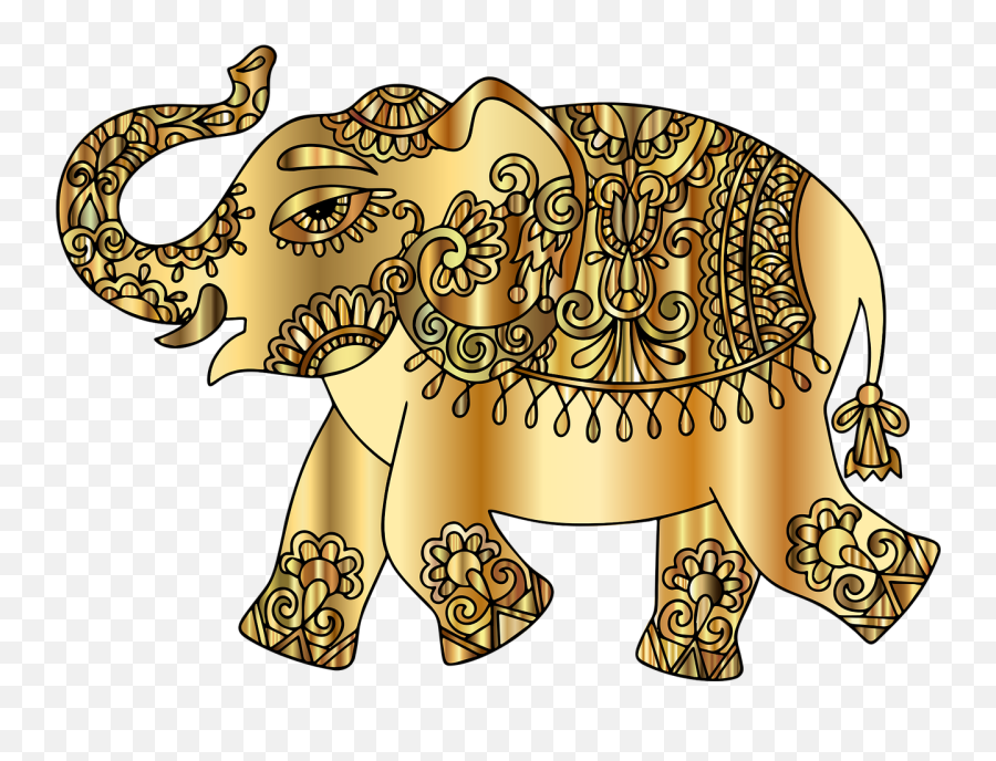 Remix 298313 Elephant Pachyderm Animal Decorative - Elephant Gold Emoji,Air Horn Emoji