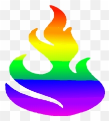 Clipart Flames Rainbow Clipart Flames Rainbow Transparent - Rainbow Fire Png Emoji,Potion Emoji