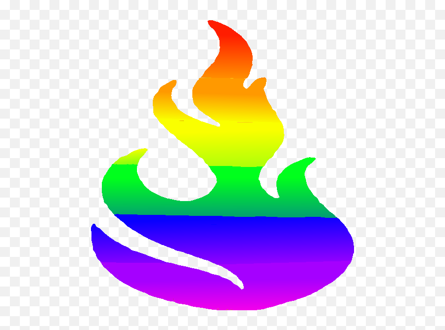 Clipart Flames Rainbow Clipart Flames Rainbow Transparent - Rainbow Fire Png Emoji,Potion Emoji