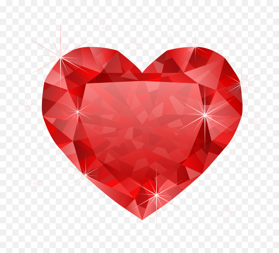 Free Transparent Red Heart Download Free Clip Art Free - Red Heart Diamond Png Emoji,Red Heart Emoji Png