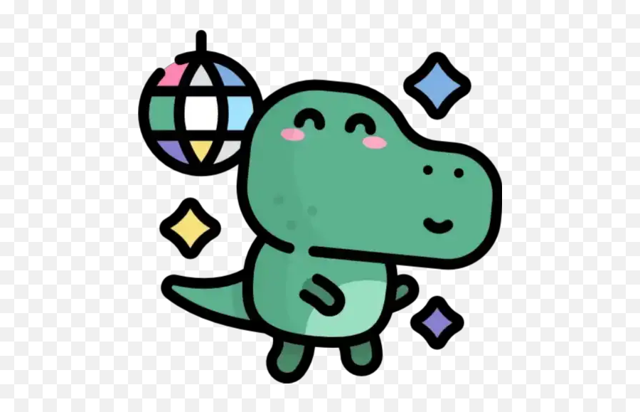 Small Dino Stickers For Whatsapp - Sticker Emoji,Dino Emoji