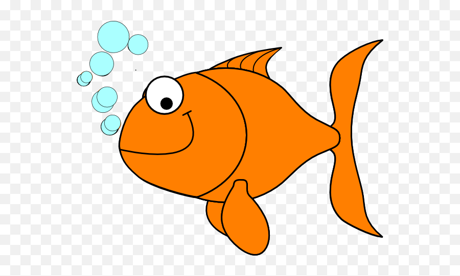 Cartoon Goldfish Clipart - Golden Fish Clipart Png Emoji,Goldfish Emoji