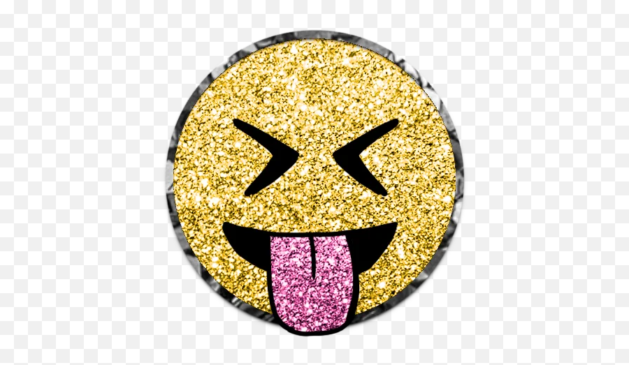 Sticker Maker - Golden Emoji Png,Glitter Emoticon