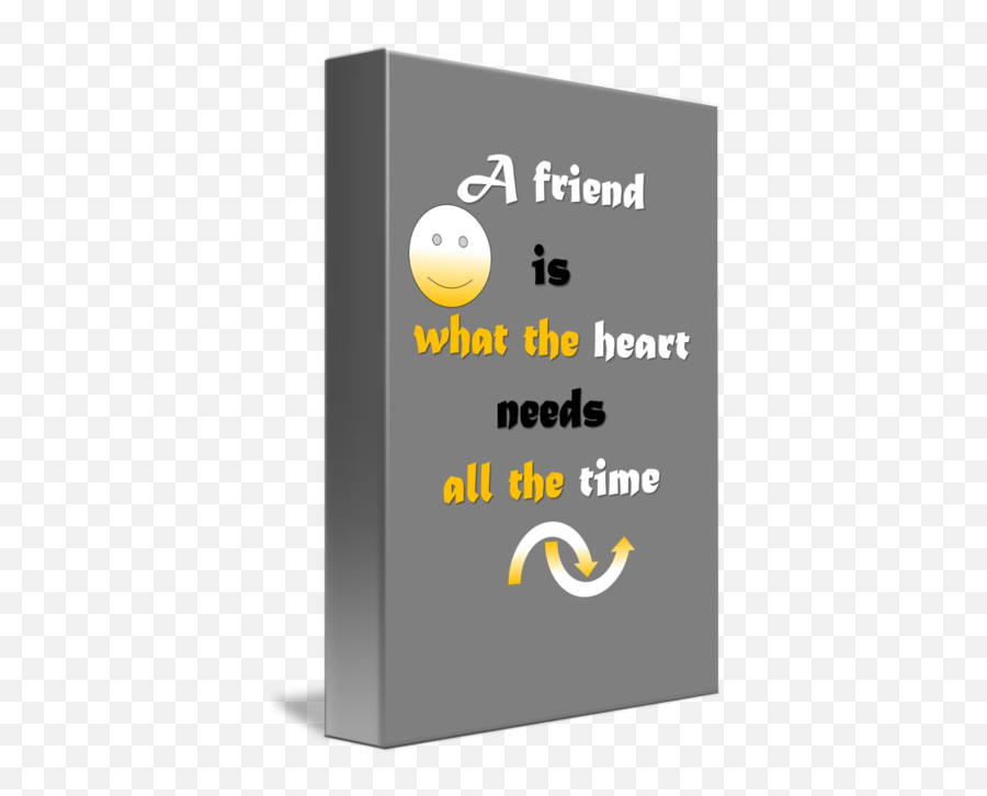 Quotes A Friend Is What The Heart Needs All By Sathish S - Poster Emoji,:s Emoticon