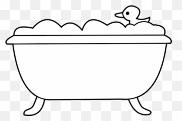 Tub Clipart Black And White Png - Bathtub Black And White Emoji,Hot Tub Emoji