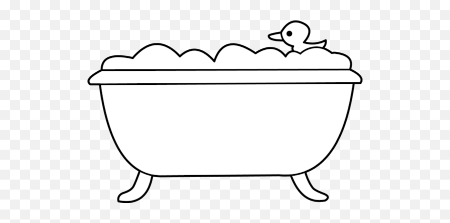 Tub Clipart Black And White Png - Bathtub Black And White Emoji,Hot Tub Emoji