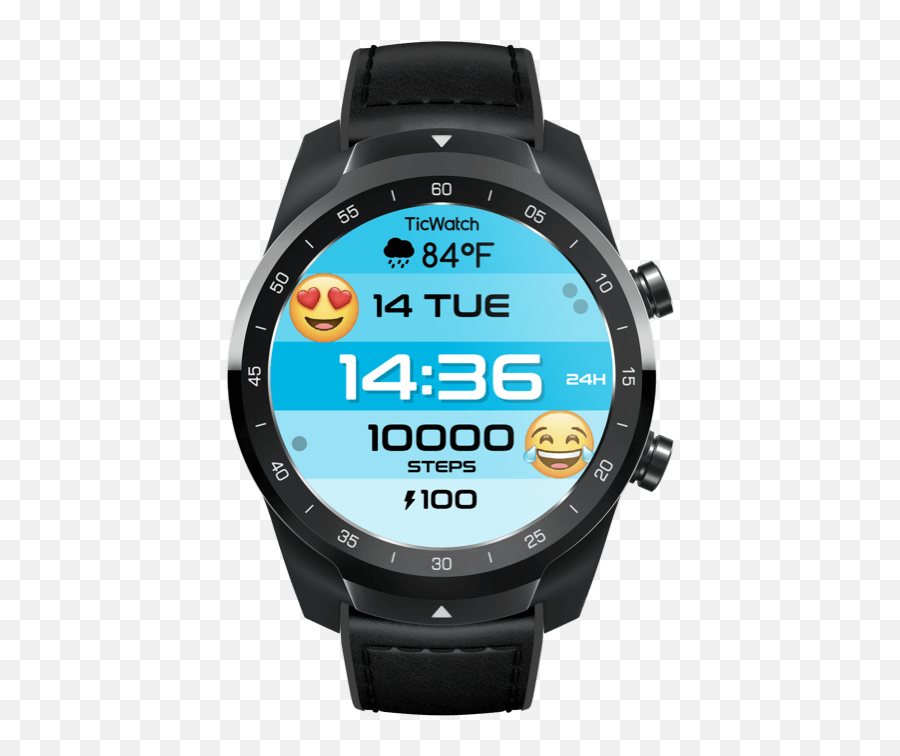 Introducing Emoji Watch Faces Presented By Mobvoi X Grr - Analog Watch,20 Emoji