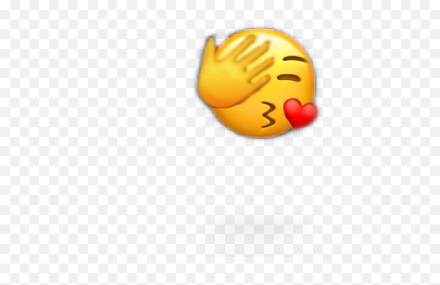 Emoji Shy Love Kiss Emojiiphone Sticker - Clip Art,How To Type A Kiss Emoji