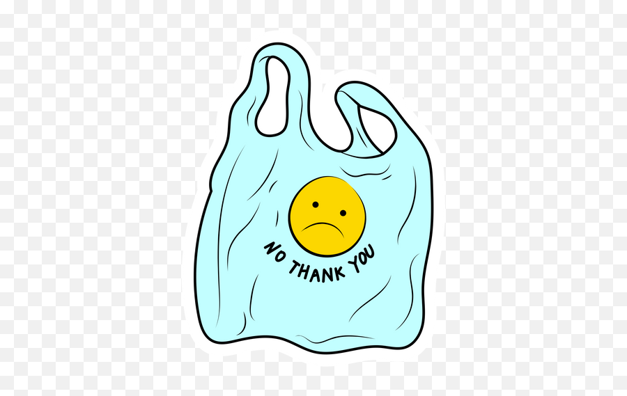 No Plastic Bags Sticker - Sticker Mania Happy Emoji,Bullseye Emoji