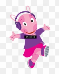 Uniqua Listening To Music Clipart - Full Size Clipart Fictional Character Emoji,Emoji Listening To Music