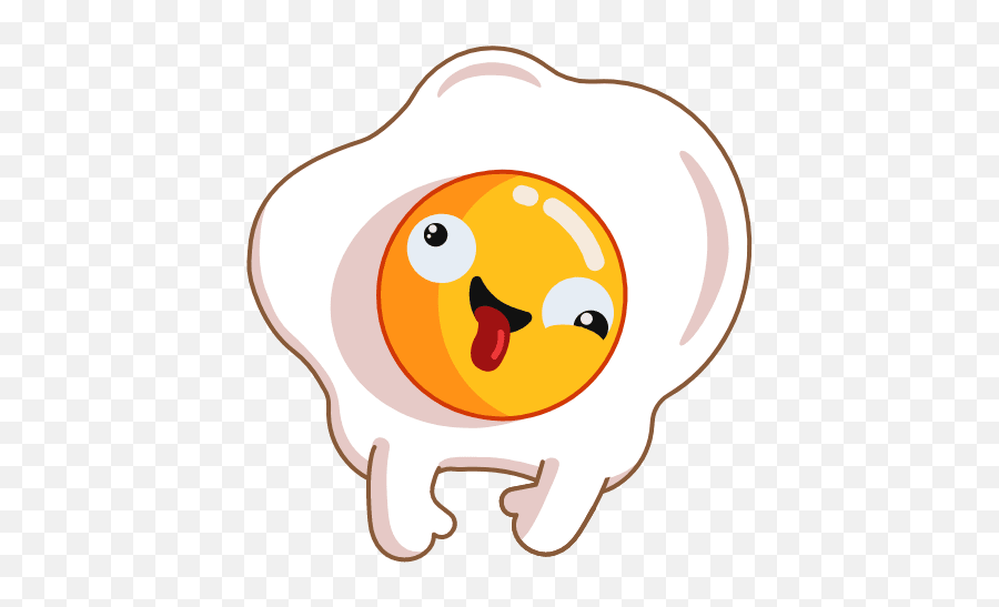 Egg Yolku201d Animated Sticker Set For Telegram - Egg Yolk Sticker Telegram Emoji,Fried Egg Emoji
