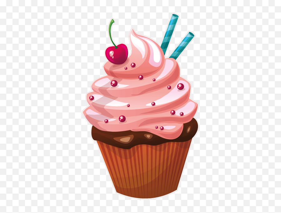 Icing Cupcakes Muffins Birthday - Transparent Background Cupcake Cartoon Emoji,Emoji Cupcake