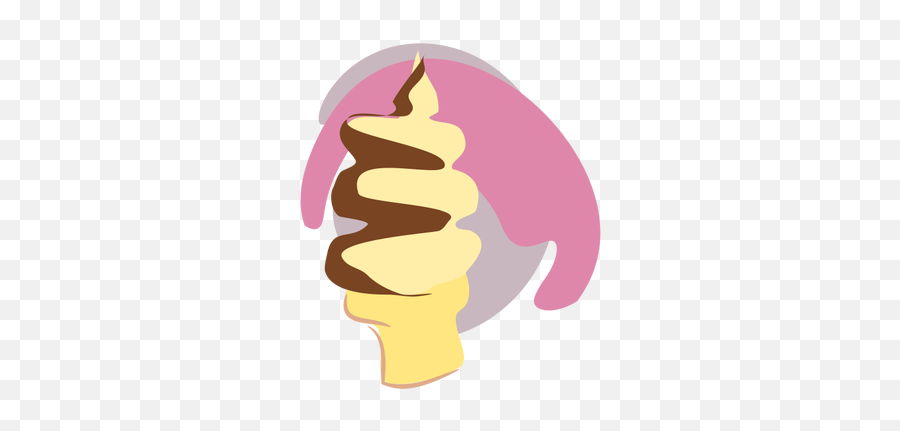 Chocolate Ice Cream In Cone Vector - Copyright Free Ice Cream Emoji,Hot Chocolate Emoji
