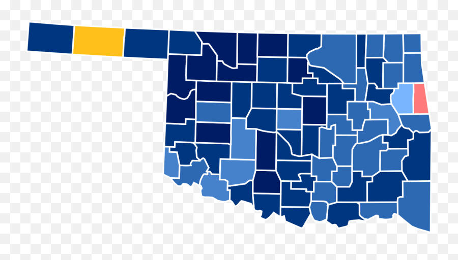 Oklahoma Racial And Ethnic Map - Oklahoma 2016 Election Results Emoji,Native American Emoji Flag