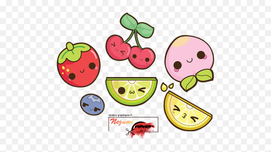 Vector Fruits Cute Fruit Picture - Fruits Kawaii Emoji,Passion Fruit Emoji