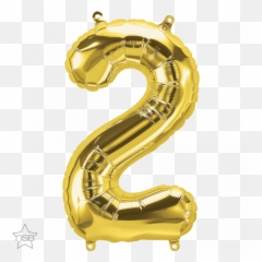 Shape Foil Balloon - 2 Gold Png Emoji