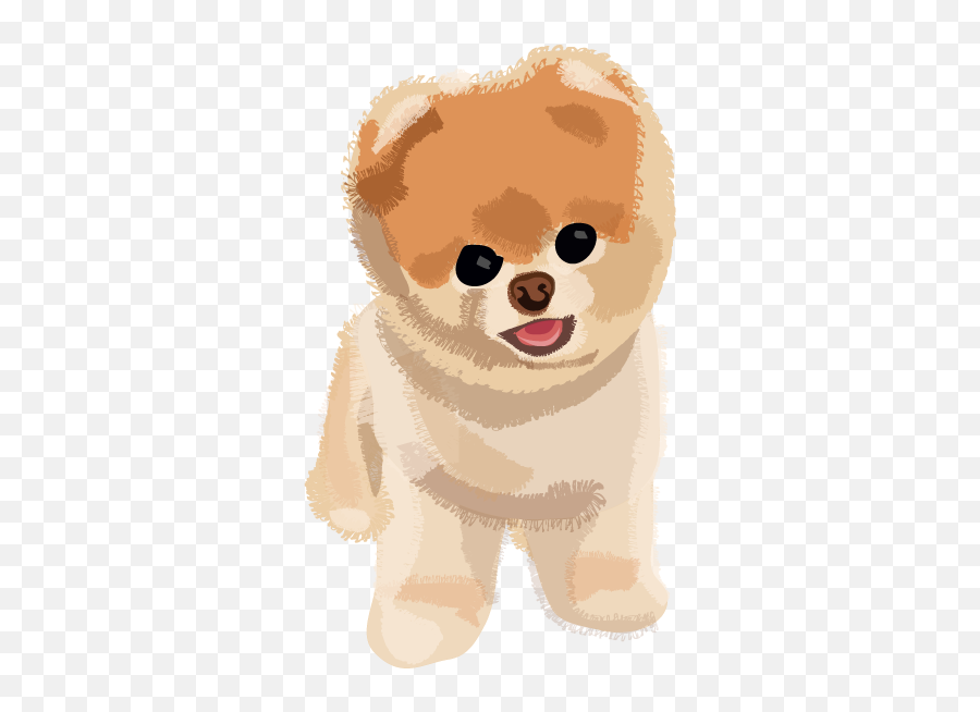 Boo Dog Transparent Image Hq Png Image - Cute Cartoon Pomeranian Puppy Emoji,Boo Boo Emoji