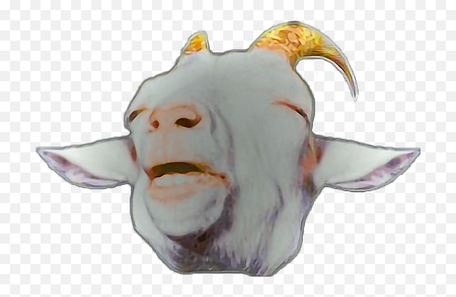 Freetoedit Goathead Goat Goats - Pig Emoji,Goat Head Emoji