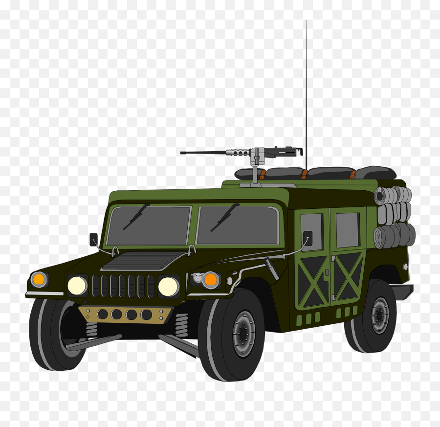 Battle Humvee Machine Gun Military - Humvee Clipart Emoji,Battle Tank Emoji