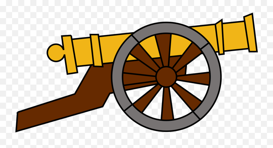 Artillery Battle Cannon Cannonball Gun - Cannon Clipart Emoji,Old Gun Emoji