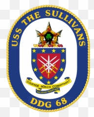 Uss The Sullivans Crest - Winston Churchill Ddg 81 Emoji