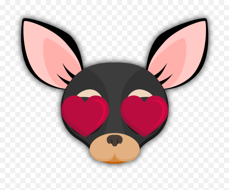 Black Tan Chihuahua Emoji Stickers For Imessage - Emoji Dogs Black,Dog Emoji Png