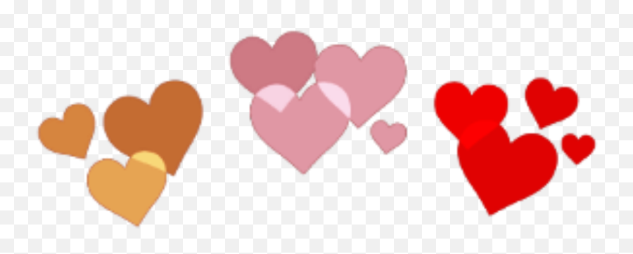 Hd Tumblr Collage - Transparent Heart Crown Png Red Heart Crown Black Png Emoji,Heart Emoji On Snapchat