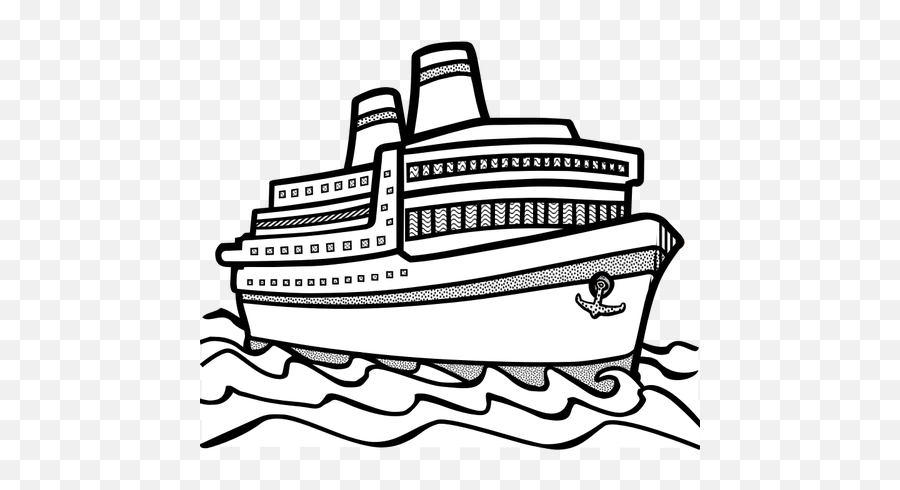 Library Of Cruise Ship Black And White - Ship Clipart Black And White Emoji,Cruise Ship Emoji