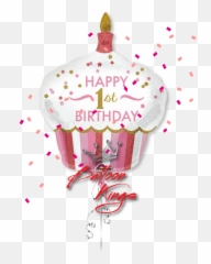 1st Birthday Cupcake Girl - Png Emoji