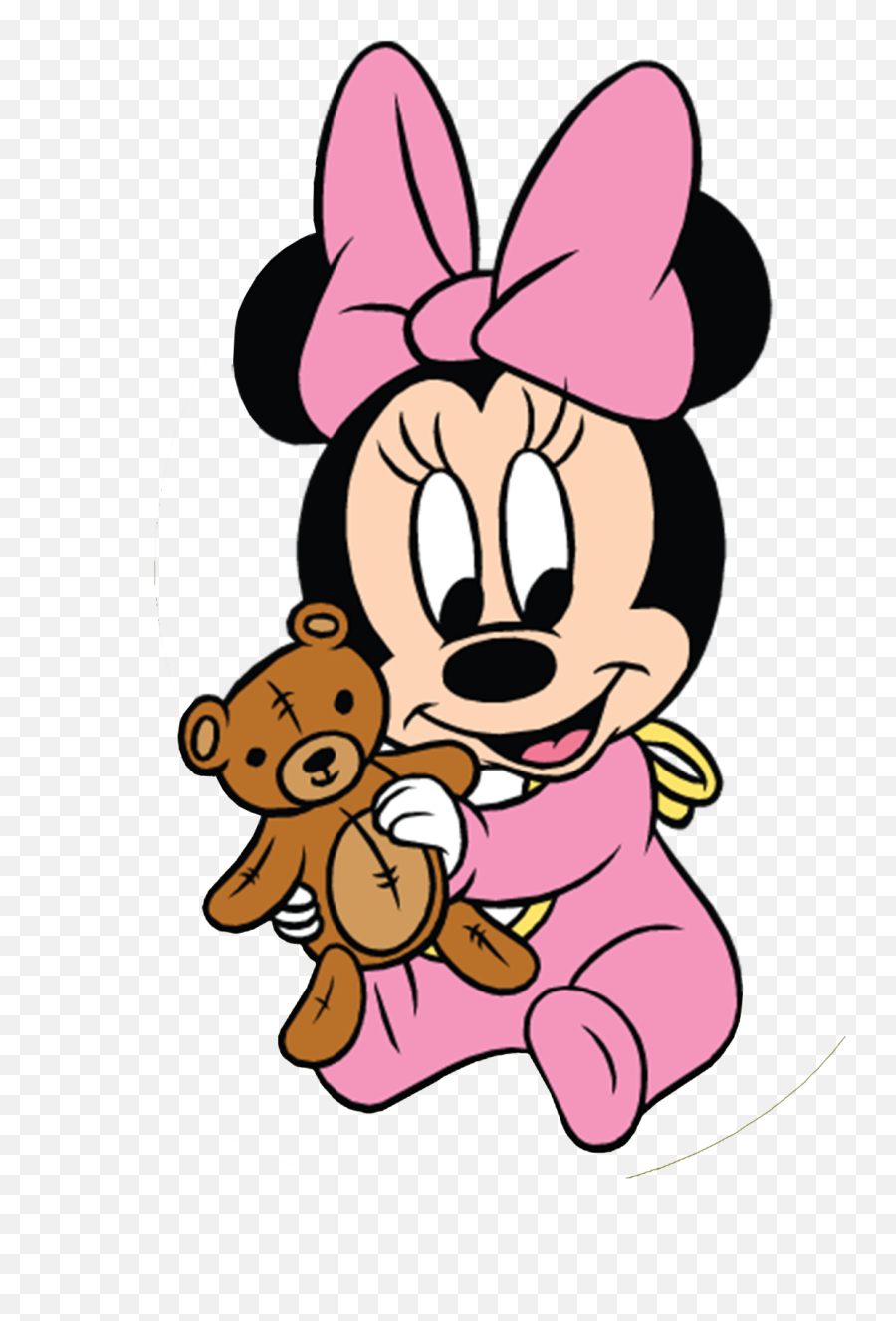 Cute Minnie Mouse Drawing Free Download On Clipartmag - Minnie Mouse Baby Emoji,Minnie Emoji
