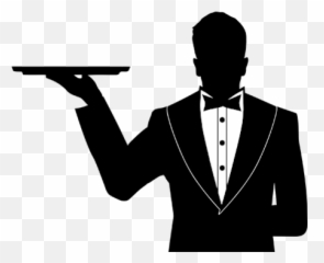 Transparent Background Waiter Clipart Png - Emoji