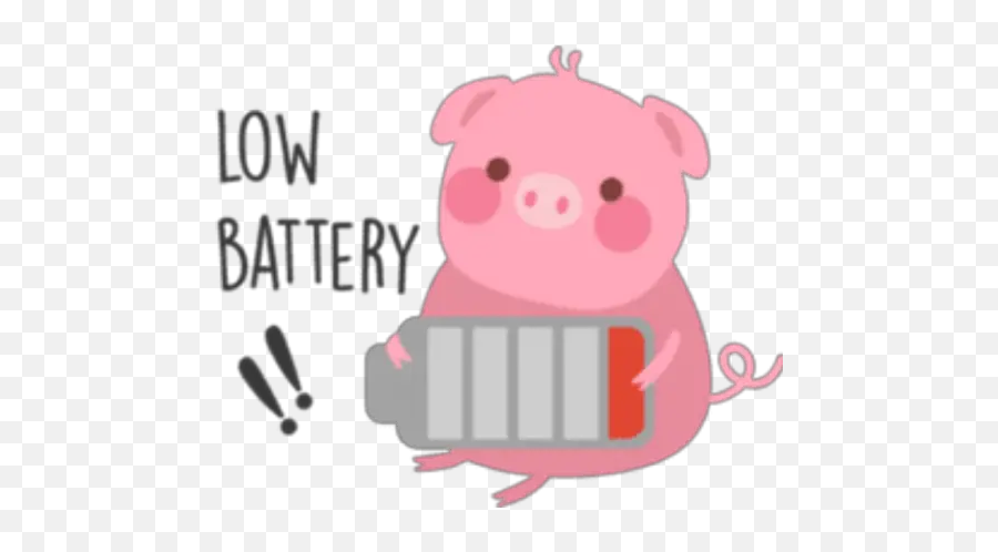 Pinky Piggy Stickers For Whatsapp - Cartoon Emoji,Piggy Bank Emoji