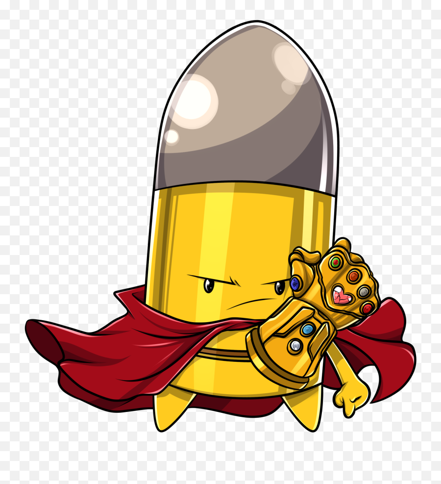 Fanartbullet And The Infinity Guontlet - Cartoon Clipart Enter The Gungeon Bullet Character Emoji,Bullet Club Emoji