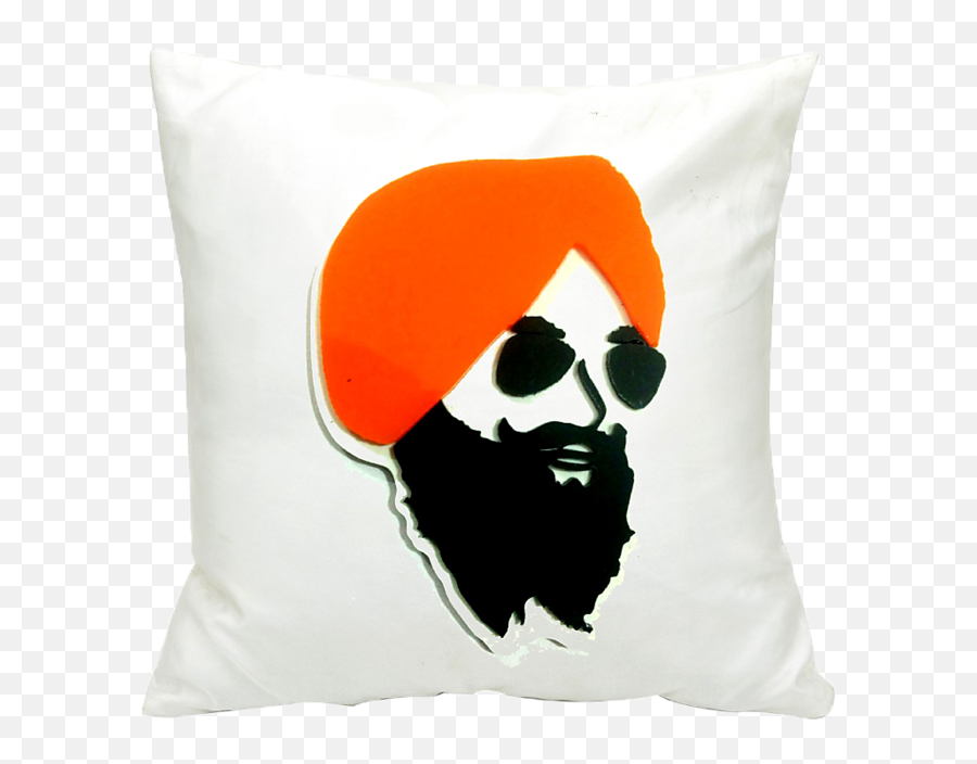 Cushion Covers Thcc00486 - Best Colour Combinations Of Turban Emoji,Sikh Khanda Emoji